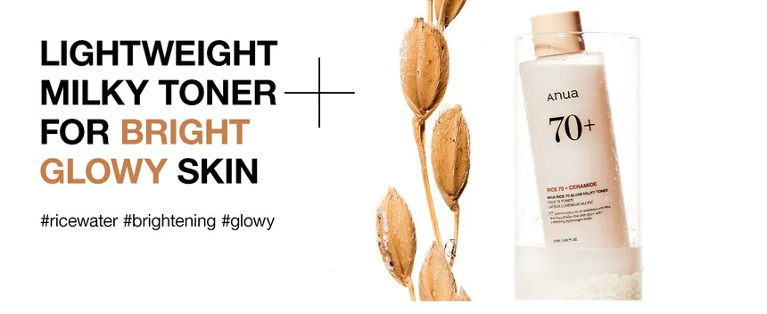 Rice 70 Glow Milky Toner Texture