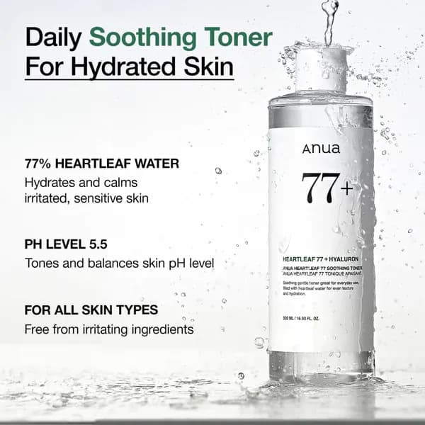 Heartleaf 77 Soothing Toner Texture