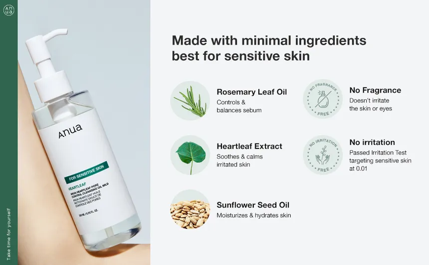 Heartleaf Pore Control Cleansing Oil Mild Product image