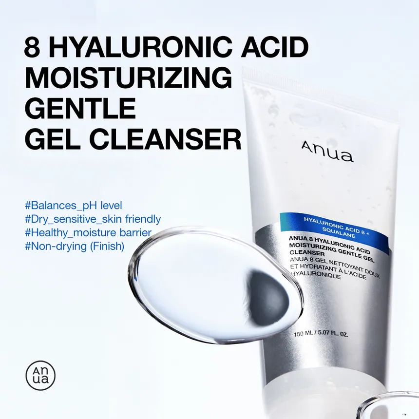  8 Hyaluronic Acid Moisturizing Gentle Gel Cleanser Texture