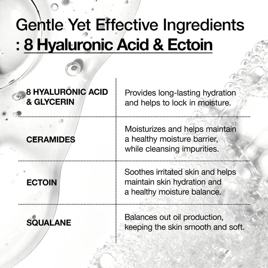  8 Hyaluronic Acid Moisturizing Gentle Gel Cleanser Product image