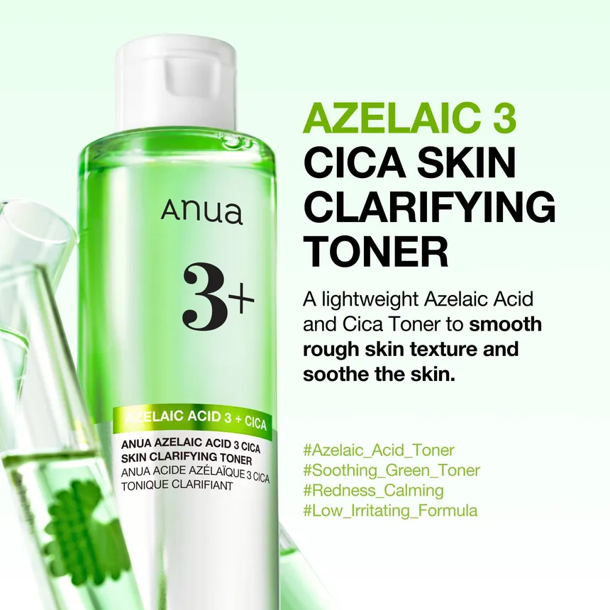 Azelaic Acid 3 Cica Skin Clarifying Toner Texture