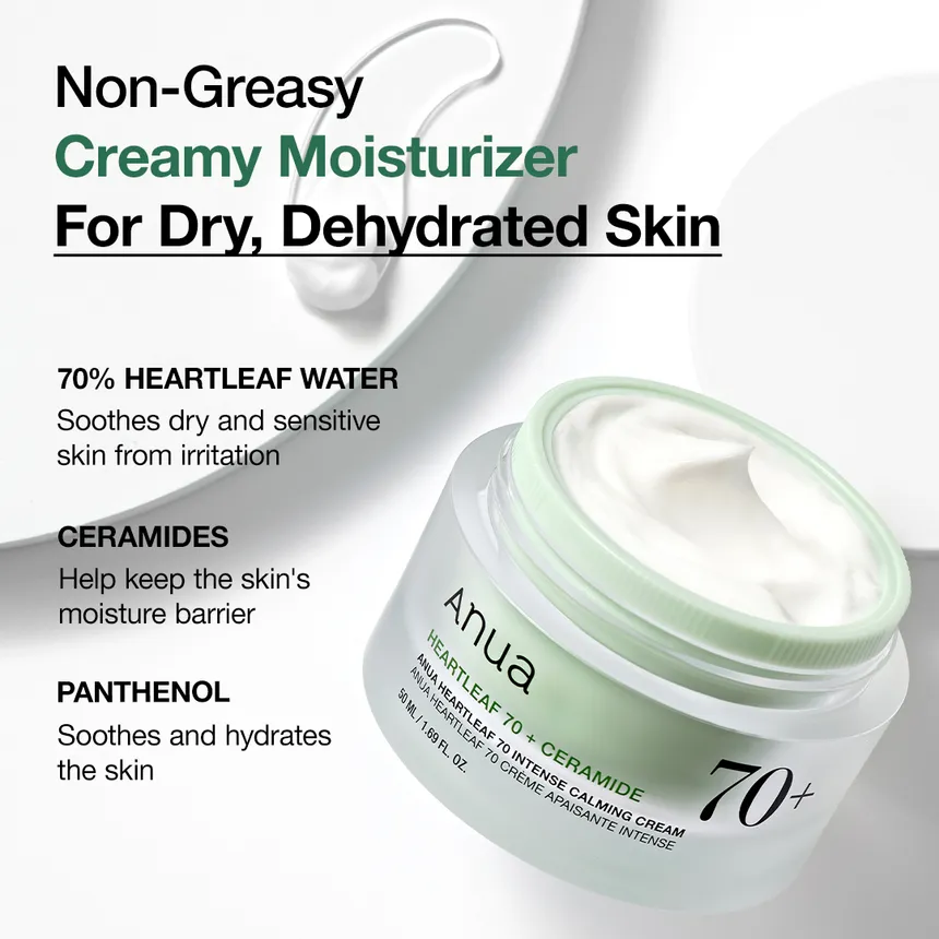 Heartleaf 70 Intense Calming Cream Texture