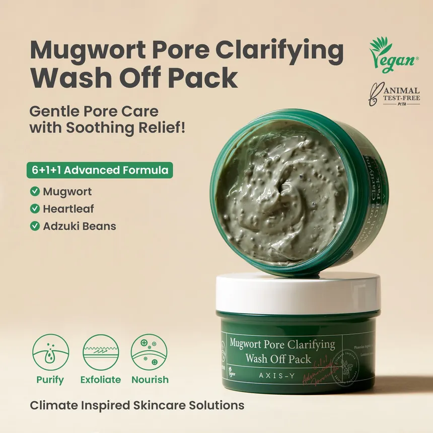 Mugwort Pore Clarifying Wash Off Pack Texture