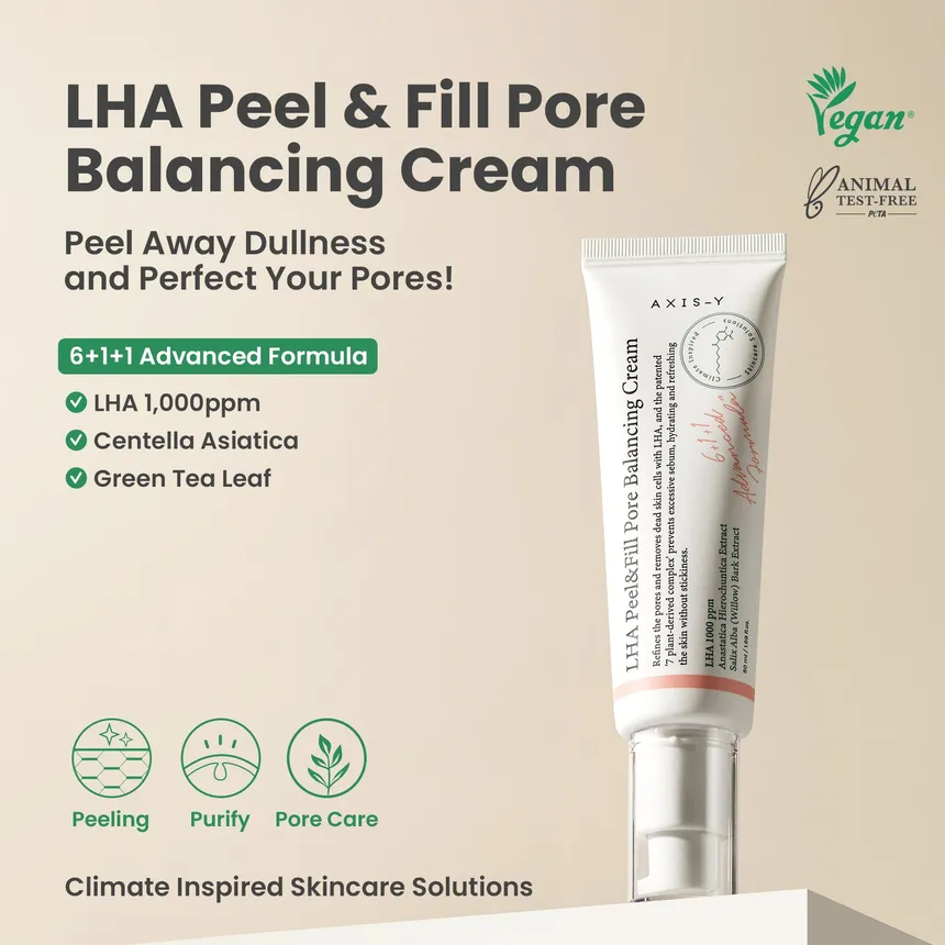 LHA Peel&Fill Pore Balancing Cream Texture