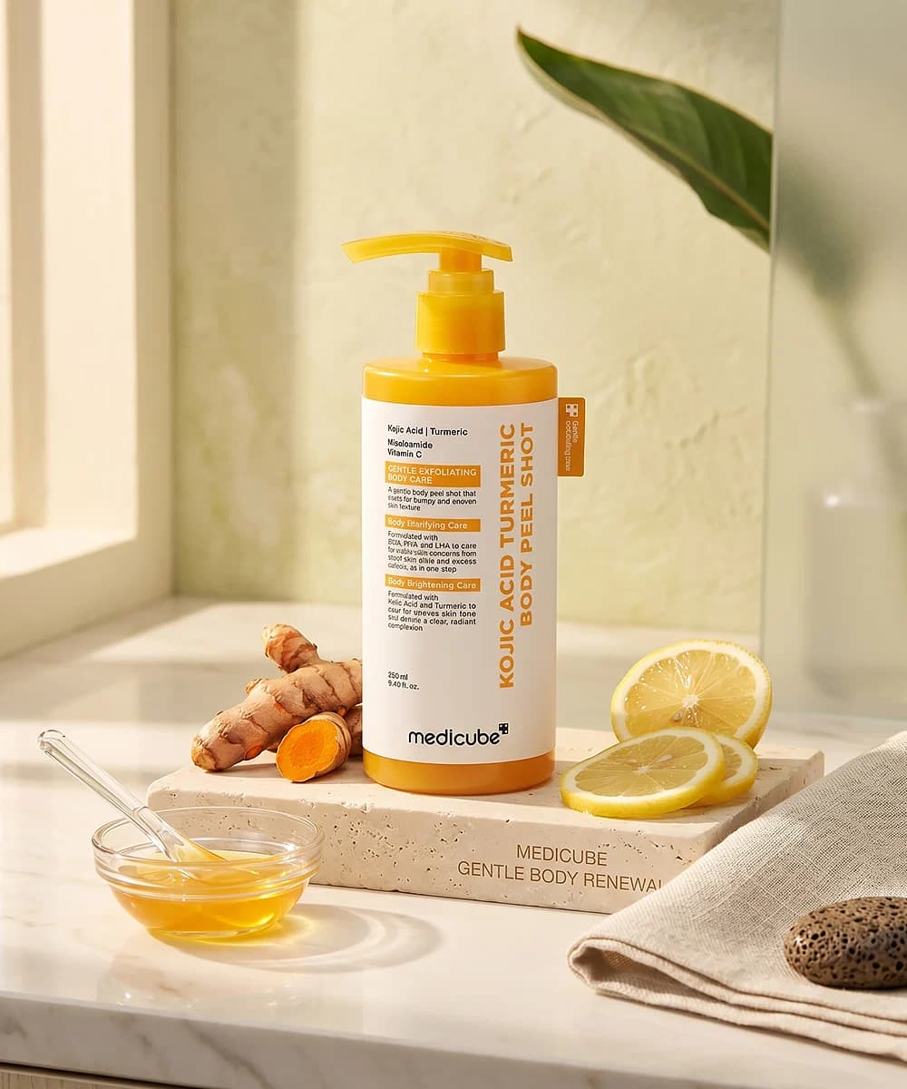 Kojic Acid Turmeric Body Peel Shot Texture