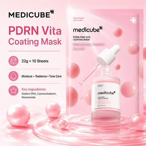  PDRN Pink Vita Coating Mask Texture