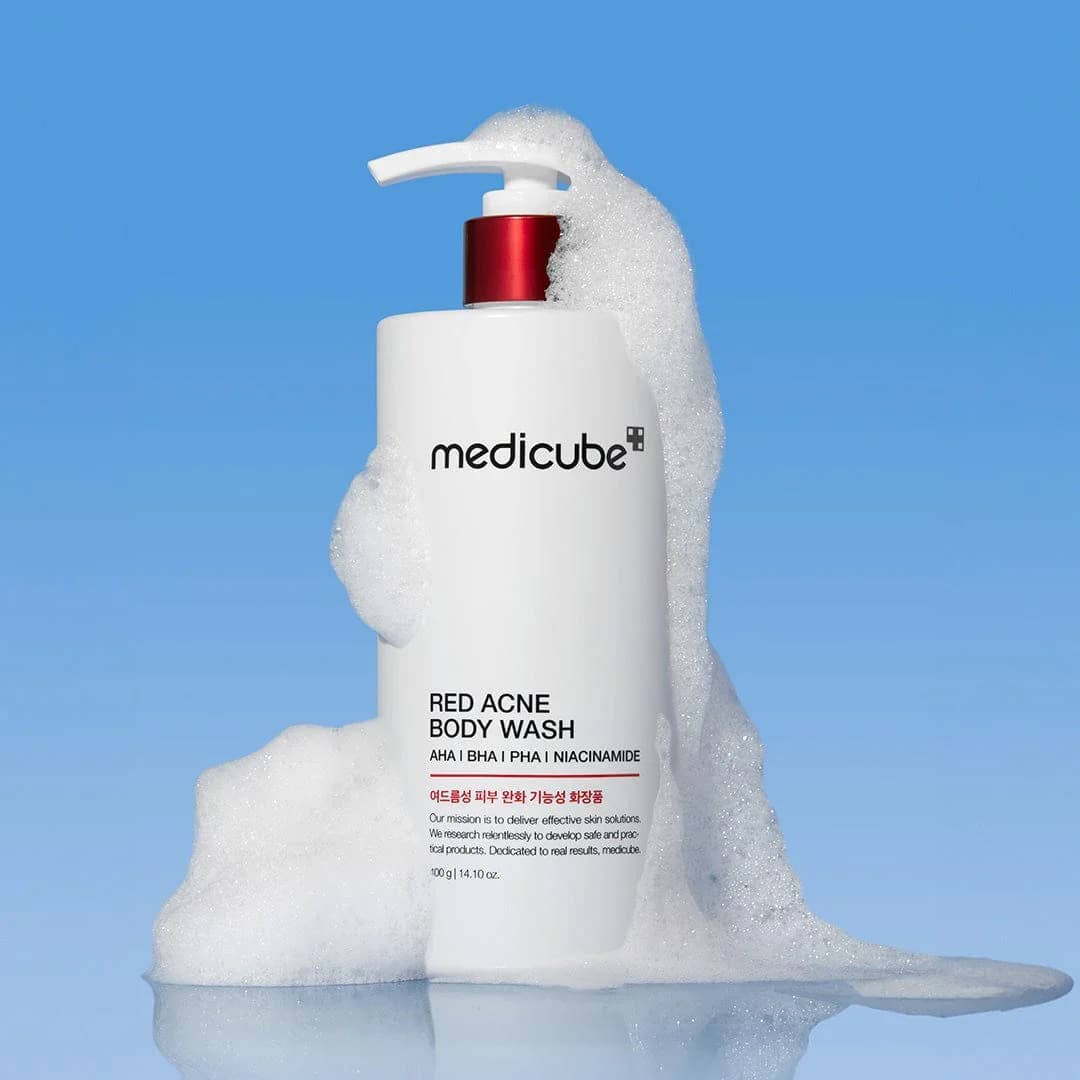  Red Acne Body Wash Texture