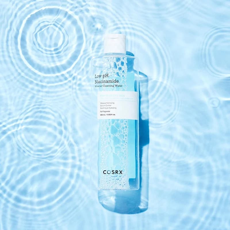 Low pH Niacinamide Micellar Cleansing Water Texture