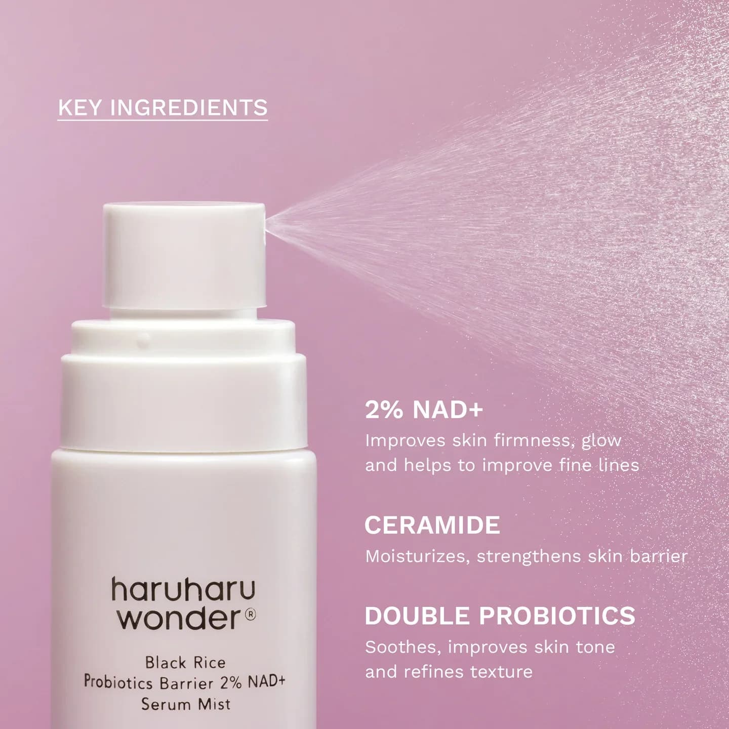 Black Rice Probiotics Barrier 2% NAD+ Serum Mist Product image