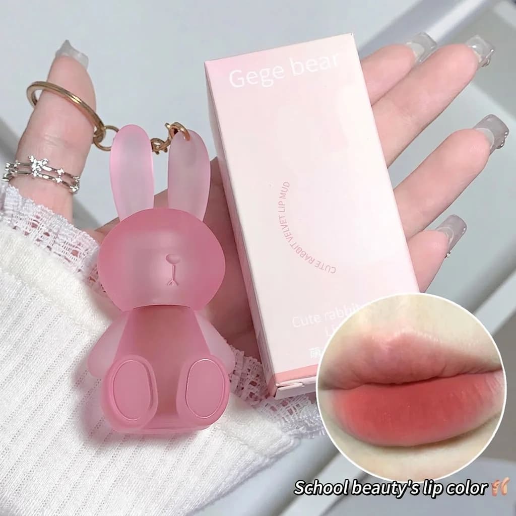 Cute Rabbit Velvet Lip Mud Milky shade